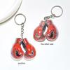 Boxing Glove Keychain Acrylic Boxing Keychain Ornament Personalized And Creative Keychain Pendant For Boys Gift