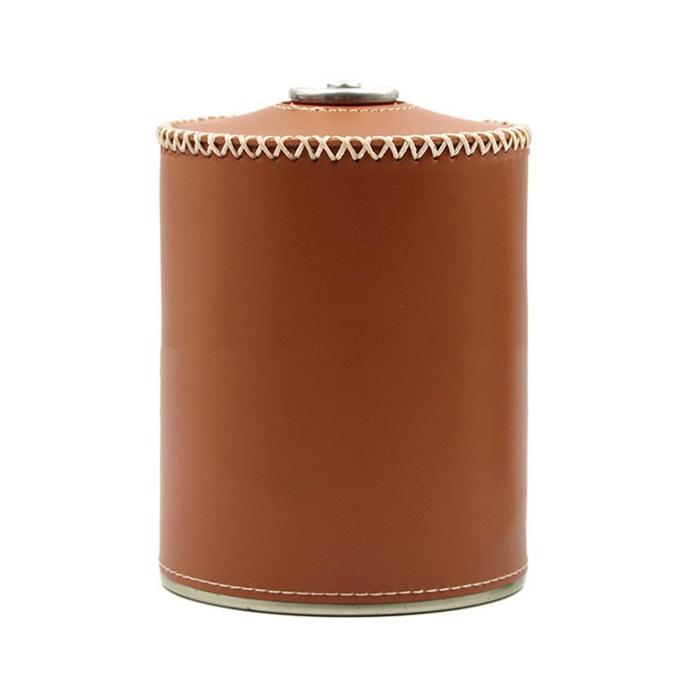 Gas Tank Protector Cover Impact Resistant Gas Tank Storage Bag Shock Proof Gas Can Cylinder Cover PU Leather for Camping Picnic