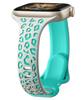 Dual-Color Leopard Print Silicone Strap for Apple Watch (Compatible with Series 1-9)