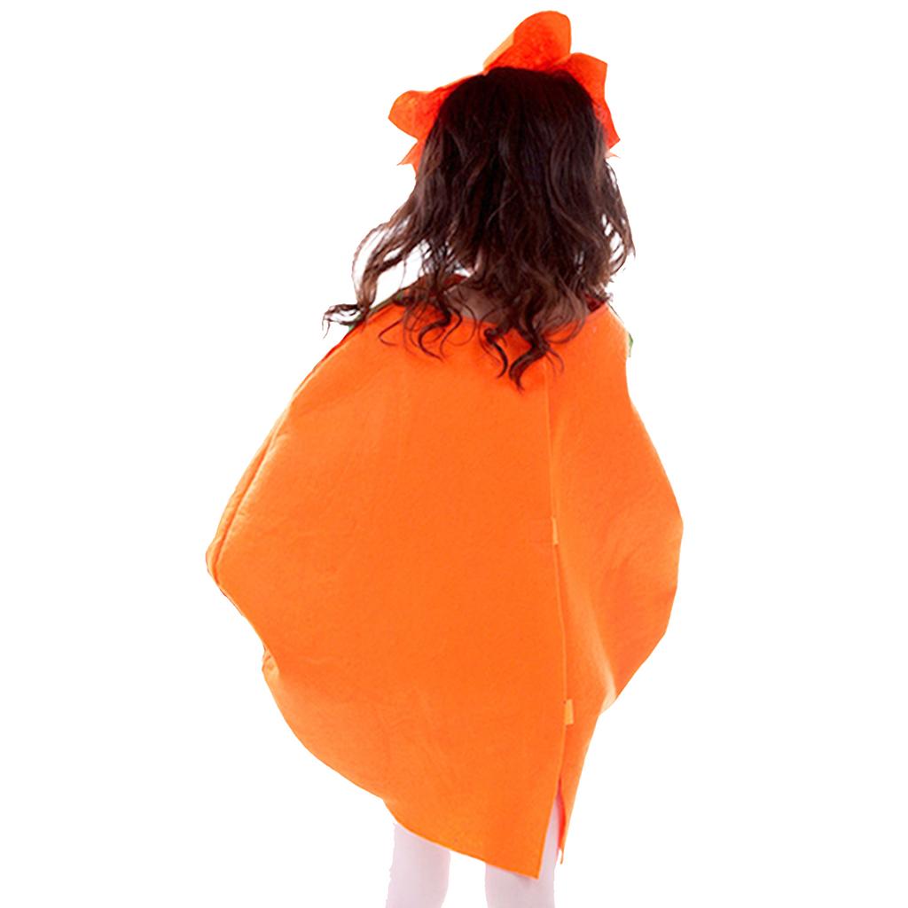 Dětský dýňový kostým - Halloweenská kombinéza s kloboukem a taškou