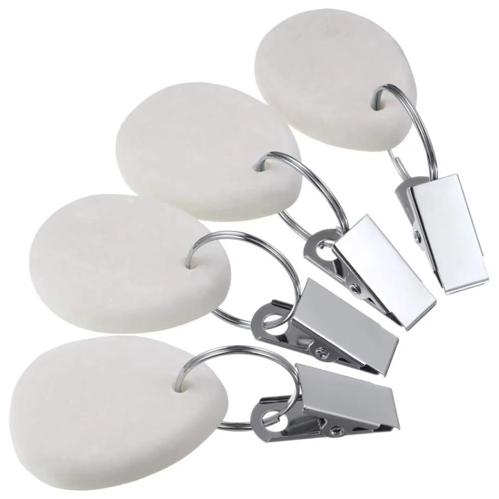 4PCS With Metal Clips Marble Teardrop Tablecloth Weights Windproof Table Cover Weight  Wedding