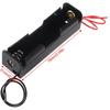10pcs 18650 Battery Holder 18650 Battery Clip 1 Slots 3.7V Plastic 18650 Battery Storage Box Case with Connect Cable