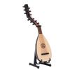 Mini Lute Pipa Model Unique Small Decor Miniature Ornament Musical Instrument Wooden Photo Prop