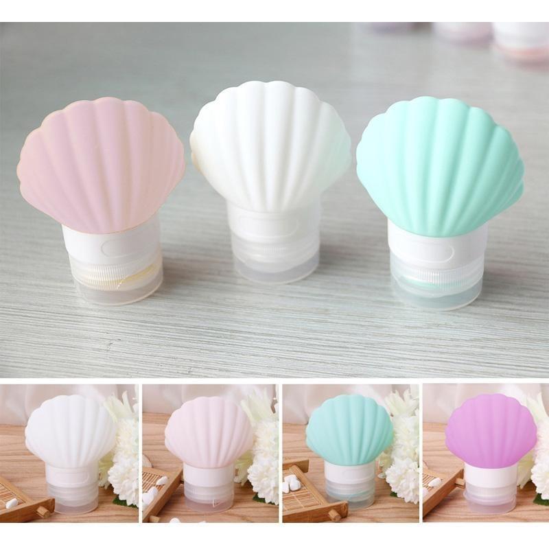 40/90ML Láhev Silikonová Kosmetická Lahvička Lahvičky na Šampon Měkké Přenosné Conchas Lahvička s Hroty pro Cestování