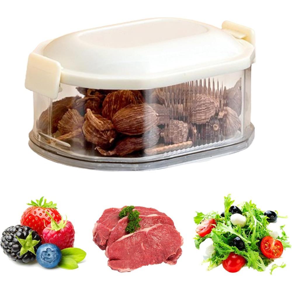 Luftdichte Küchengewürz-Aufbewahrungsbox – Feuchtigkeitsdichter, Frischhaltebehälter für Zwiebeln, Ingwer, Knoblauch & mehr
