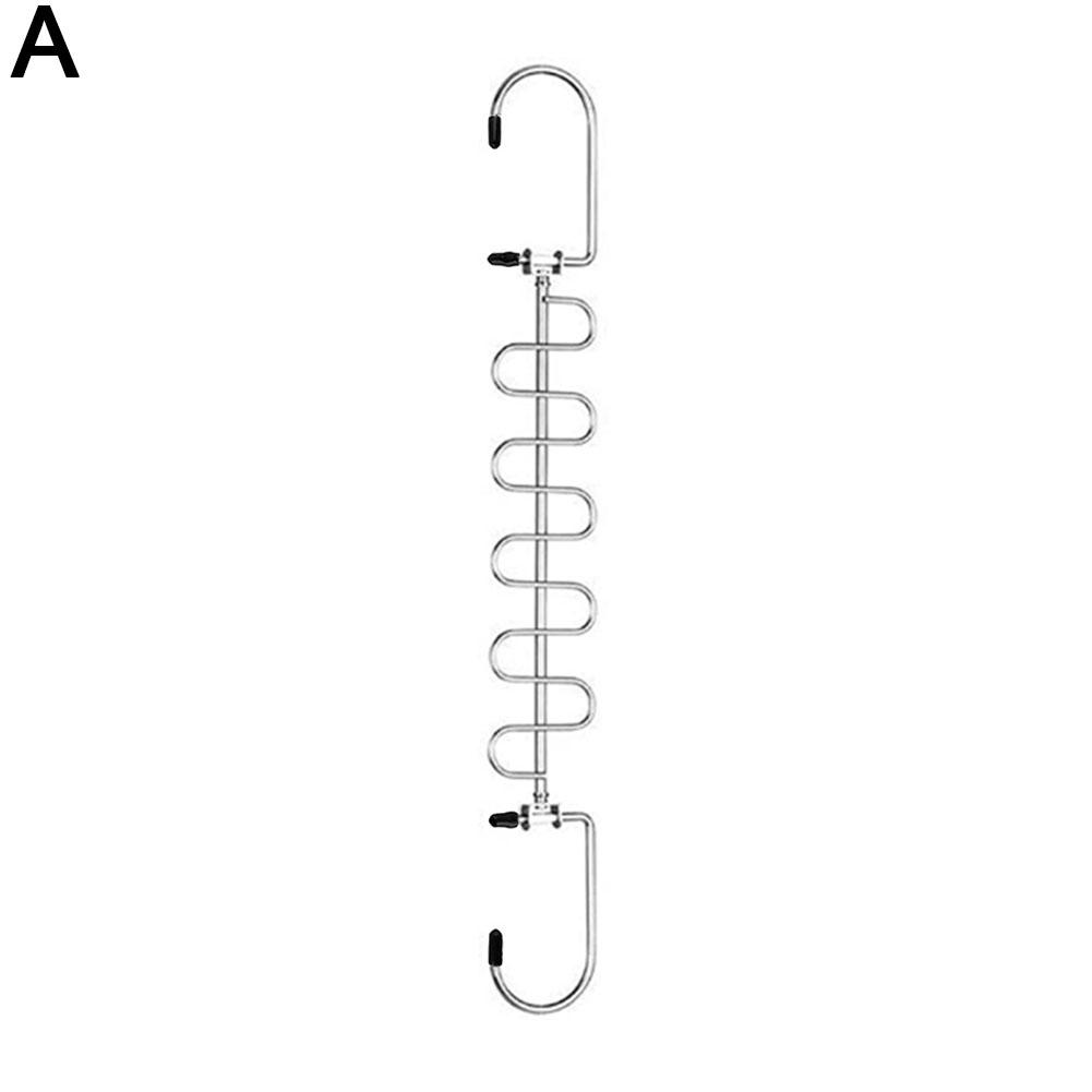 Multi-functional Clothes Hanger 360 Degree Swivel Hook 12 Clothes Hangers Pants Tie Storage Shelf Space Saving Closet Storage