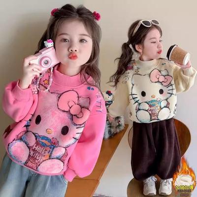 Mädchen-Sweatshirt mit Fleece-Futter: Trendige Kinder-Basisschicht Herbst/Winter 2025.