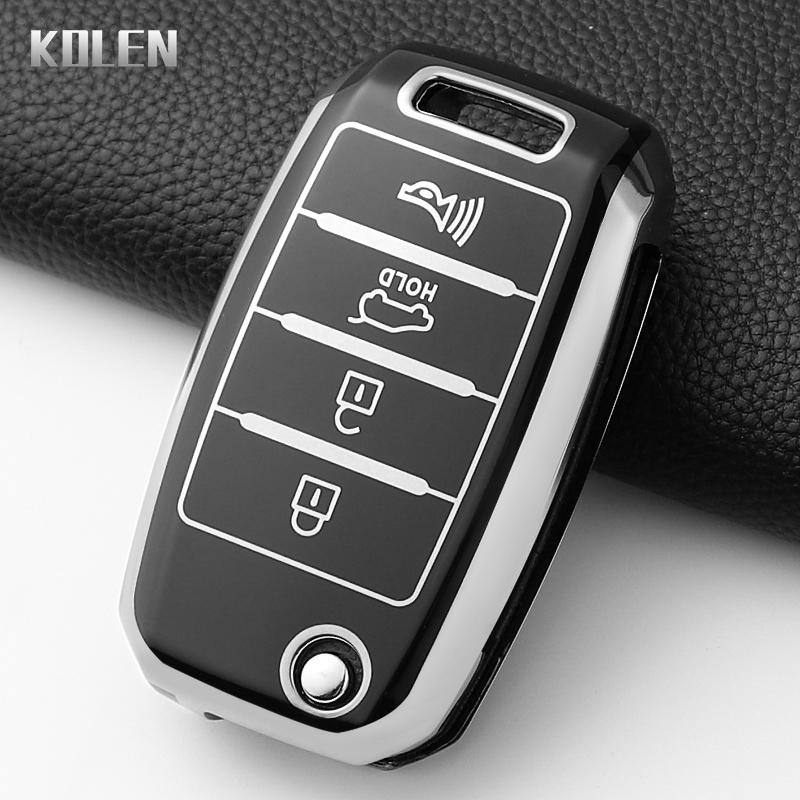 Fashion Tpu Car Folding Key Case Cover For Kia Rio 3 K2 Ceed Cerato K3 K5 Sorento Sportage Soul K4 Picanto Optima Forte Stinger