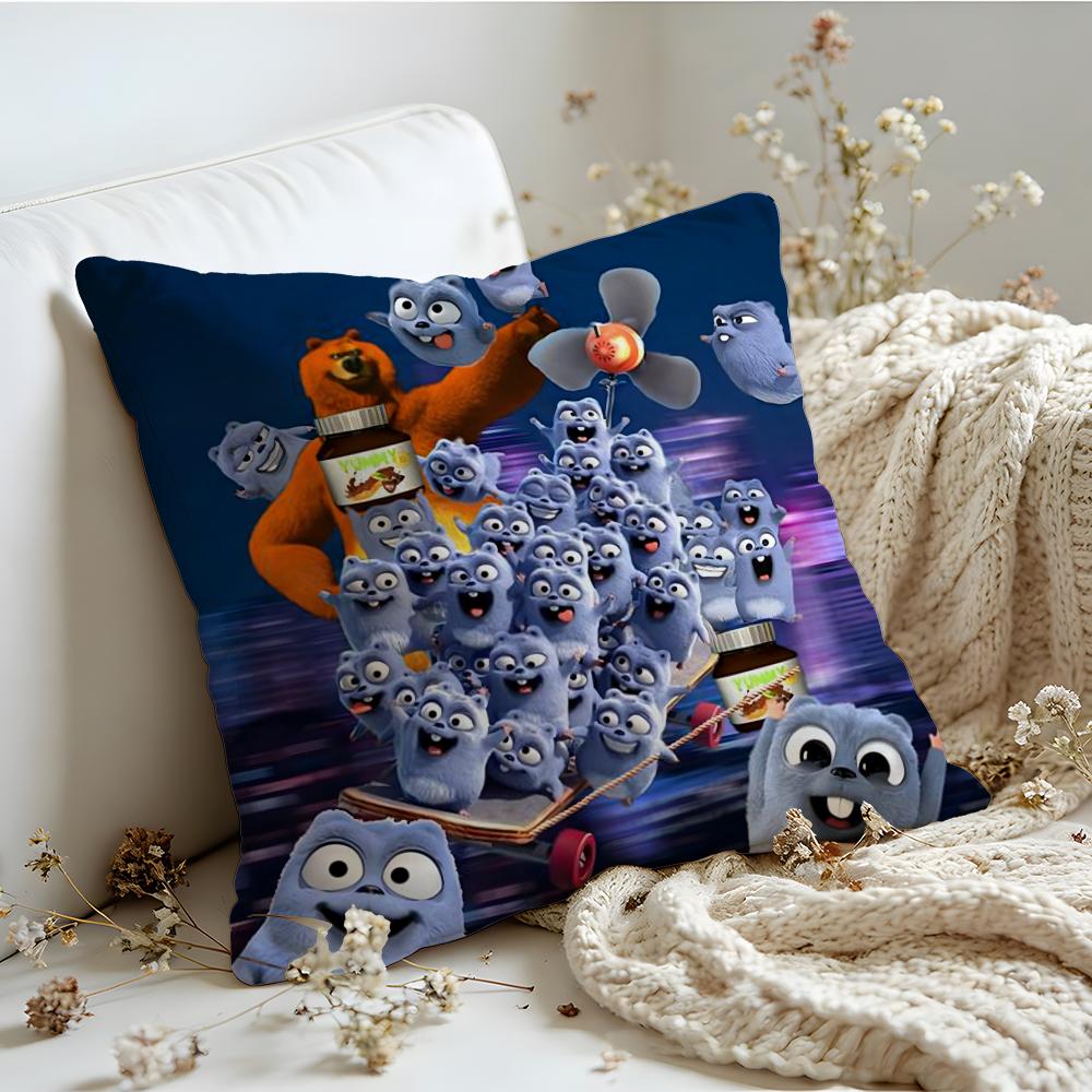 Cushion Cover  Linen  SkinFriendly Soft Decorative Case For Sofa Home Decor GGrizzly And LLemmings Pillow cover