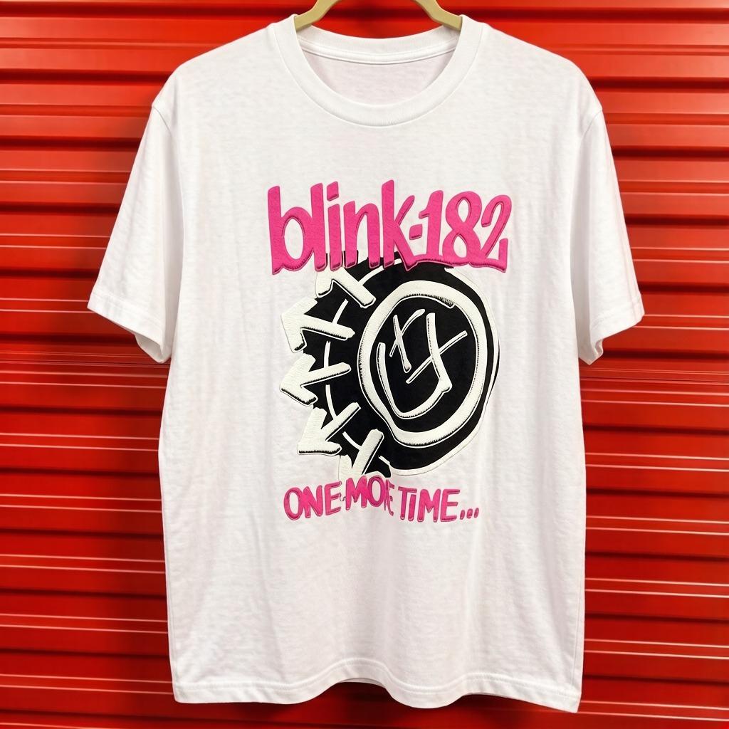 

Retro Blink 182 One More Time Punk Rock Band Summer New Casual Fashion Suitable for Both Unisex and Women S