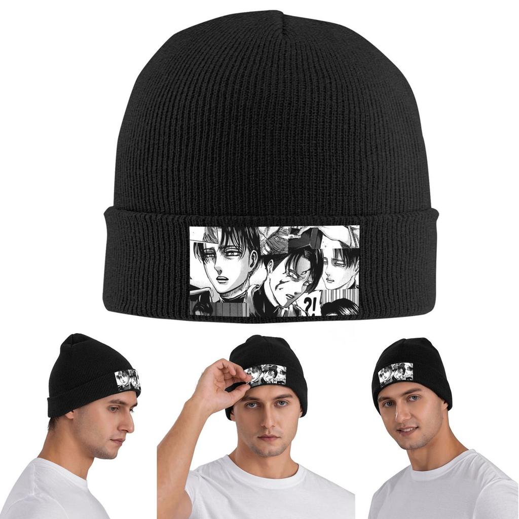 Levi AckerUnisex Attack On Titan Warm Knitted Cap Winter Knit Bonnet Hat Skullies Beanies Hip Hop Caps for Unisex