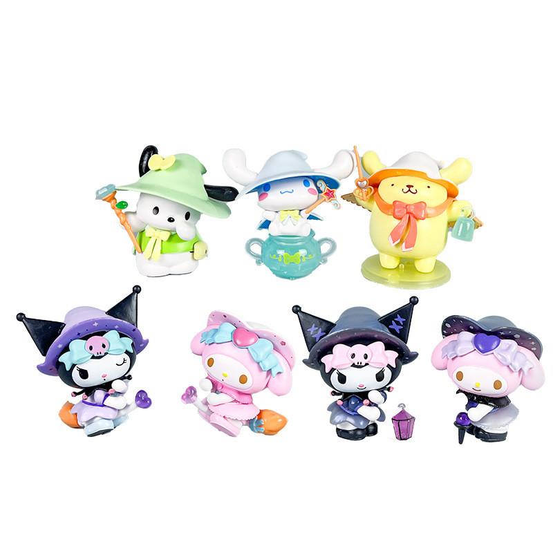 Hello Kitty Kuromi Magic Cinnamoroll Melody Themed Model Desktop Ornament For Kids And Fans