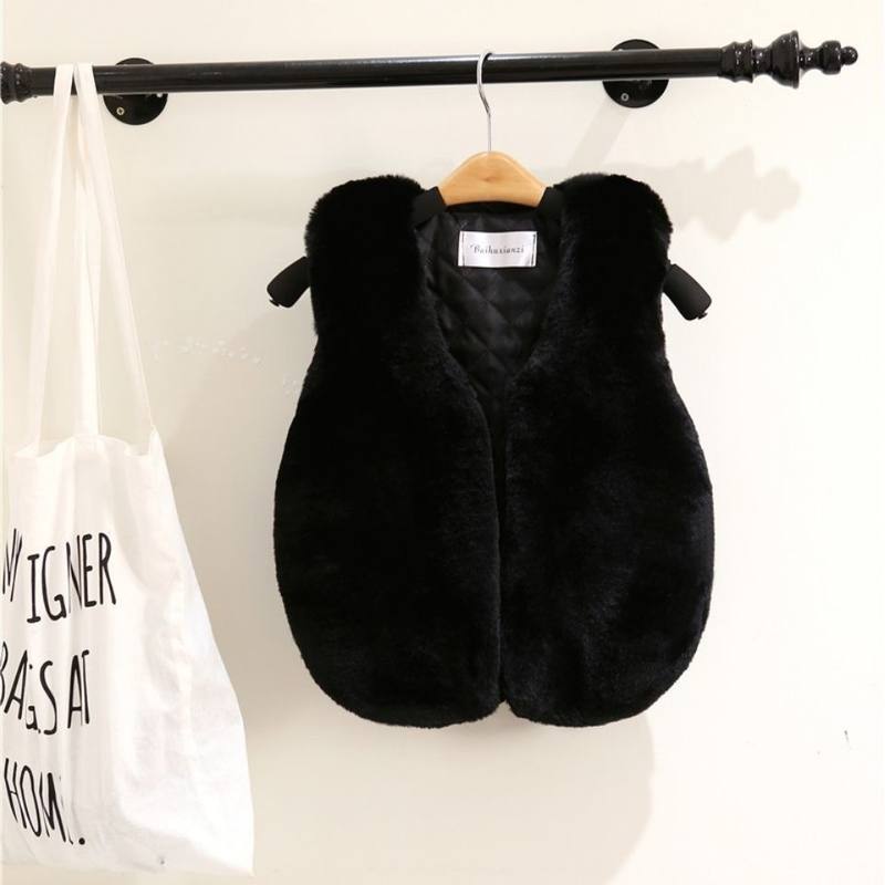 Children's Clothing, Fluffy Vest, Piled and Thickened Imitation Fur Jacket, Baby Vest, Vest, Vest
