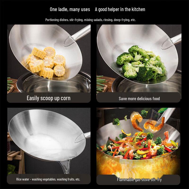HPMILY Large Stainless Steel Multi-purpose Kitchen Ladle