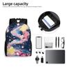 K-Kirbys Laptop-Rucksack Damen Herren Mode Buchtasche für College Schule Studenten Cartoon Tasche