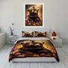 Cute Bear Set For Home Decor Bedding Set With 1 Duvet Cover 2 Pillowcases Single Double King Queen, Gift