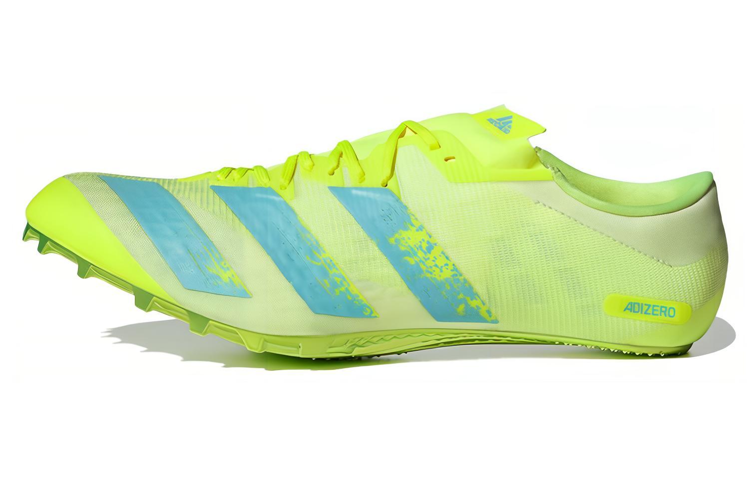 Adidas Adizero Prime Sprint Spikes  Solar Yellow Clear Aqua  FW2248 42