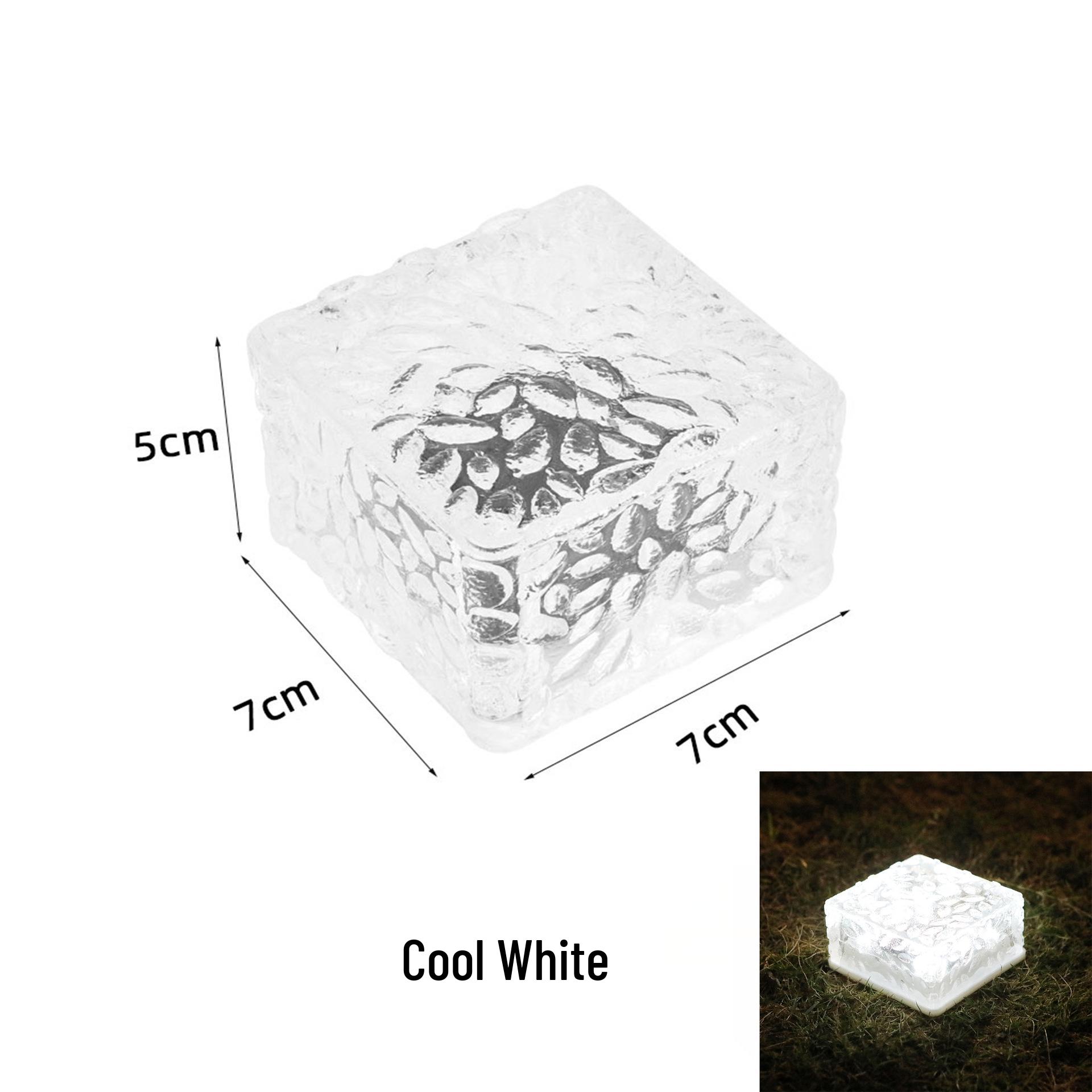 Outdoor Waterproof Solar Ice Brick Light - Landscape & Atmosphere Decoration