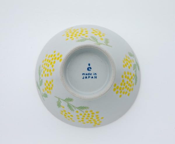 Mimosa Waltz Hasami ware rice Japanese floral pattern bowl, porcelain,