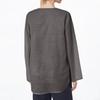 Women's Casual Loose Fashion Long Sleeve Cotton Linen Solid Color Retro V-neck Pullover Shirt