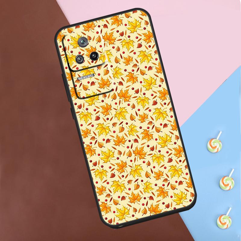 Autumn Leaves Fall Fox Case For Xiaomi POCO M6 Pro X3 X5 X6 Pro F3 F5 M5s Mi 14 Pro 13 13T 11T 12T 12 Lite Cover
