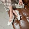 Fashion Women Loafers 2025 Summer Lightweight Comfortable Luxury Mary Jane Shoes Fashion Bow-knot Buckle Strap Ballet Shoes Zapatillas