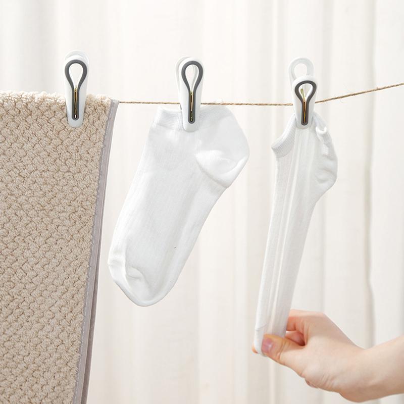 24/36 stuks Wasknijpers met Opbergdoos Plastic Wasgoed Hanger Knijpers Huishoudelijke Voedselklem Sokken Ondergoed Rek Houder