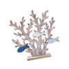 Mediterranean Gift for Home Decor Coral Statue for Fireplace Office Cabinet
