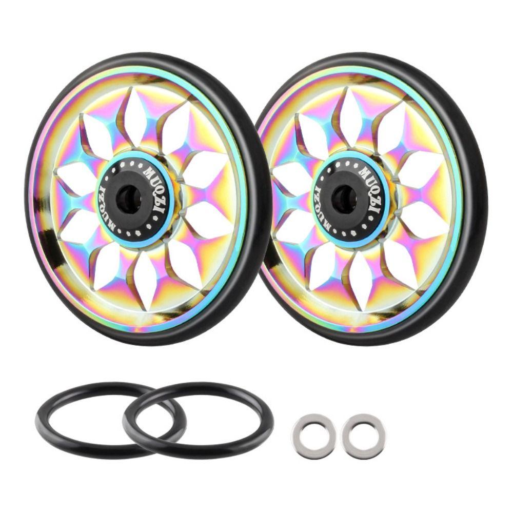 Replacement Bicycle Easywheel 60mm Bike Auxiliary Wheels Bike Easy Wheels Rear Rack