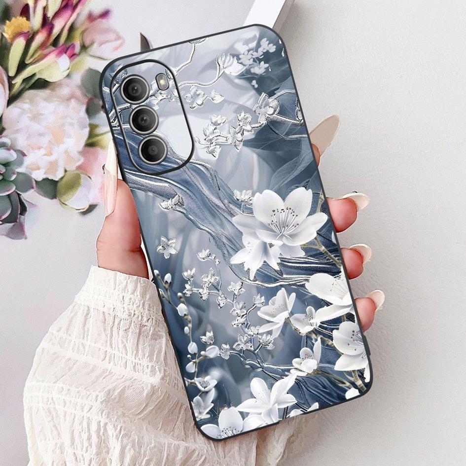 For Motorola Moto G51 5G Case XT2171-2 XT2171-1 Cover New Stylish Flower Soft Silicone Phone Case For Moto G31 G71 5G G 51 Pouch