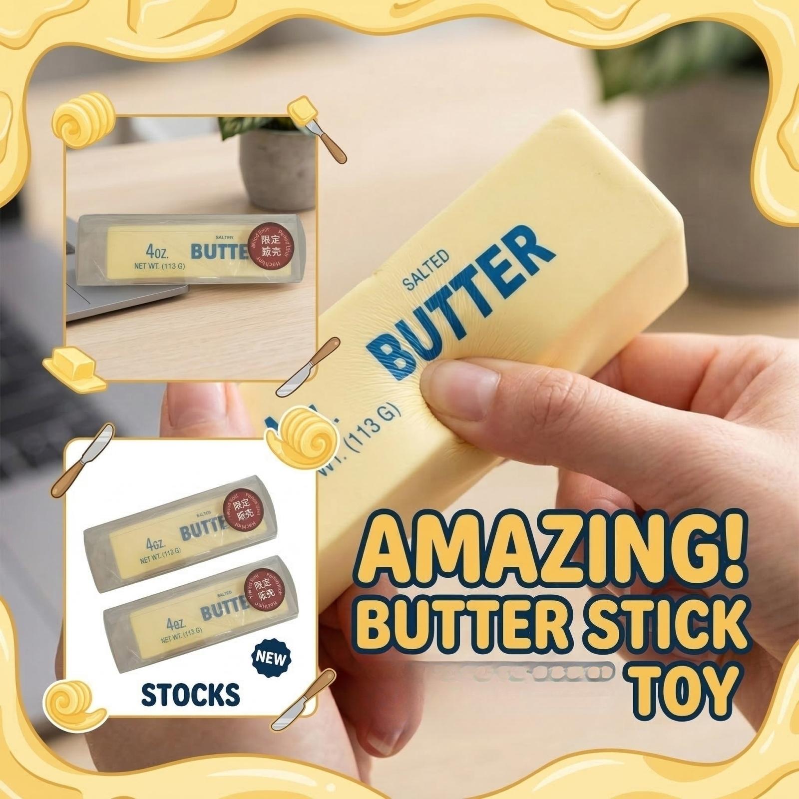 

Butter Stick - Slow- Soft And Cute Toy, Soft And Cute Toy, Stress Ball, Fingertip Toy For Stress Relief And ADHD, Party Gift One Size жёлтый