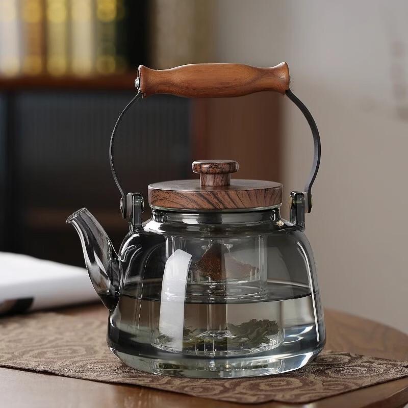 Wutuo Ruyi Style Glass Teapot with Top Handle