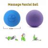 Gummifascia Massageboll Yoga Fitness Muskelavslappning Smärtlindring Hälsovård Bärbar Fysioterapi Lacrosse Massageboll