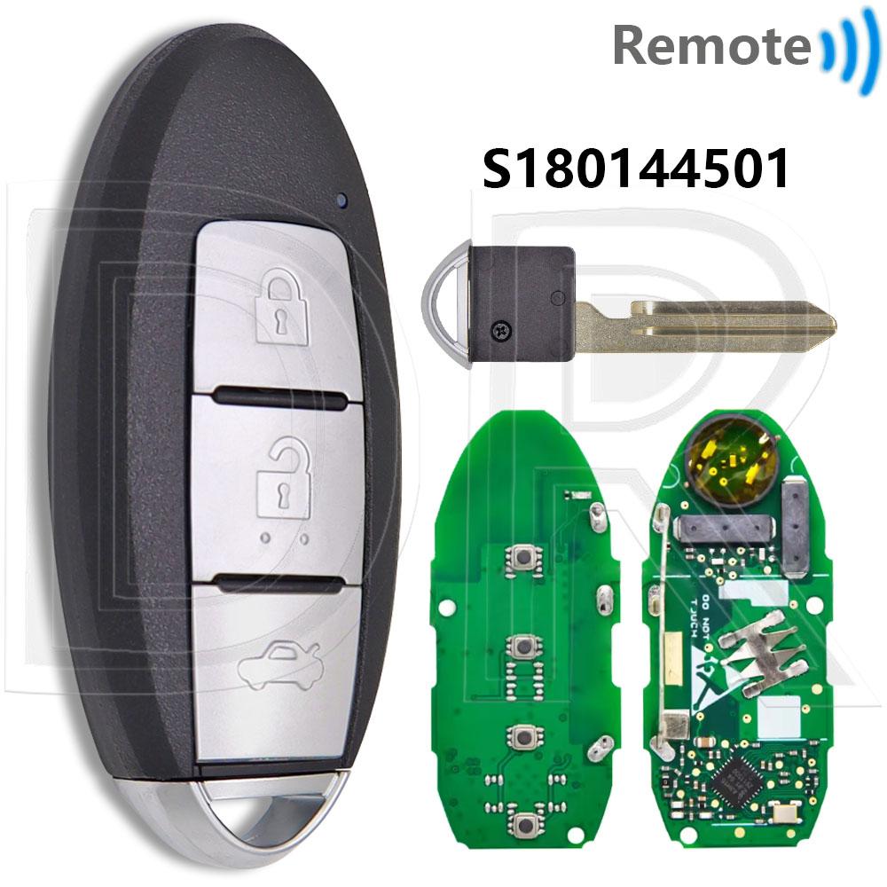 Great 4A Chip 433MHz KR5TXN1 S180144500/502/503/801 With LED Car Remote Key For Nissan Rogue Kicks S Sport Altima Sylphy Versa