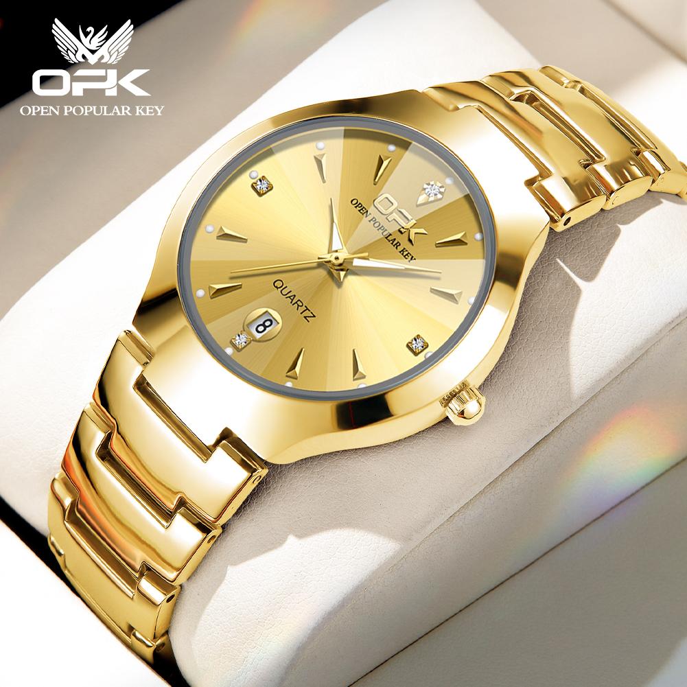 OPK8105 Men's Watch Quartz Watch Diamond Mirror with Calendar