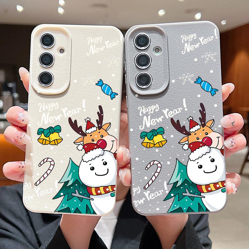 Happy New Year Phone Case For Samsung Galaxy A56 A16 A17 A36 A26 A55 A15 A25 A54 5G S25 S24 S22 Ultra S24 S23 FE Soft TPU Cover