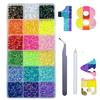 18 Colors Resin Jelly Rhinestones for Bedazzling, 3mm 18000 Pcs Flatback Gems for Crafting, Bedazzling Kit for Clothing Shoes Nail Book Diamond Art