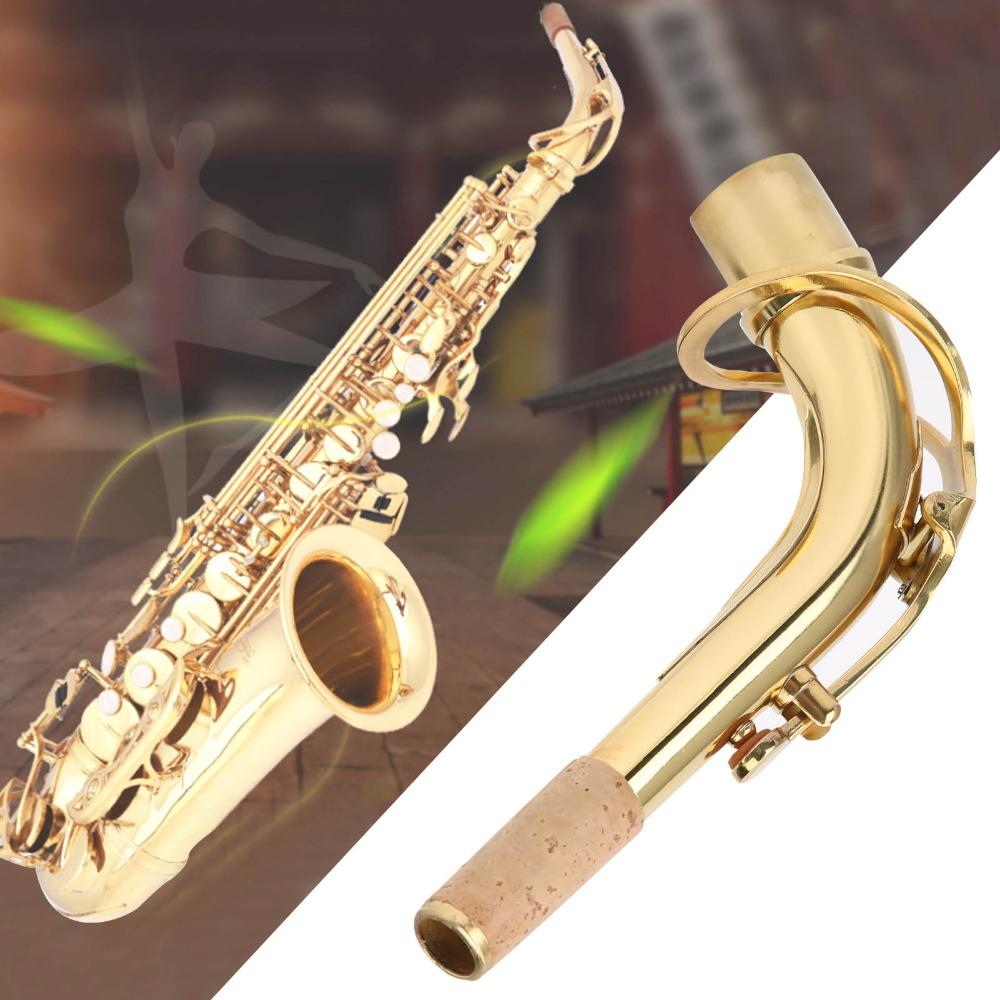 Gold Saxophone Neck Tube Brass Alto Saxophone Premium Alto Saxophone Neck For Alto Saxophones Use