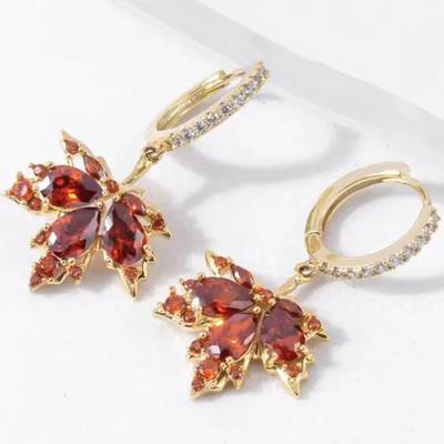 Gift Fashion Korean Vintage Blue Enamel Leaf Drop Pearl Earrings Birthday Gift Ethnic Jewelry For Women