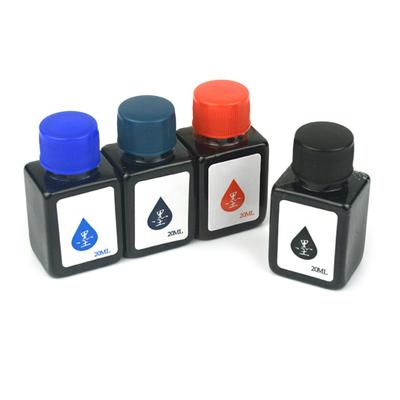 Füllfederhalter-Tintenflasche, 20 ml, Schreibvolumen, glatt, schnell trocknend, ideal für verschiedene Füllfederhalter, Dip-Pen