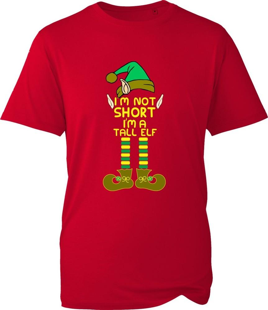 Im Not Short Im Tall Elf Christmas Tshirt Funny Joke Xmas Festive Wear Gifts S