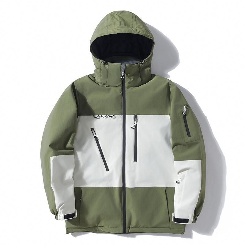 Skiwear Men and Women Winter Outdoor Waterproof Windproof Thickened Warm Thickened Snowboarding and Snowboarding Clothes Skiwear Top Jacket