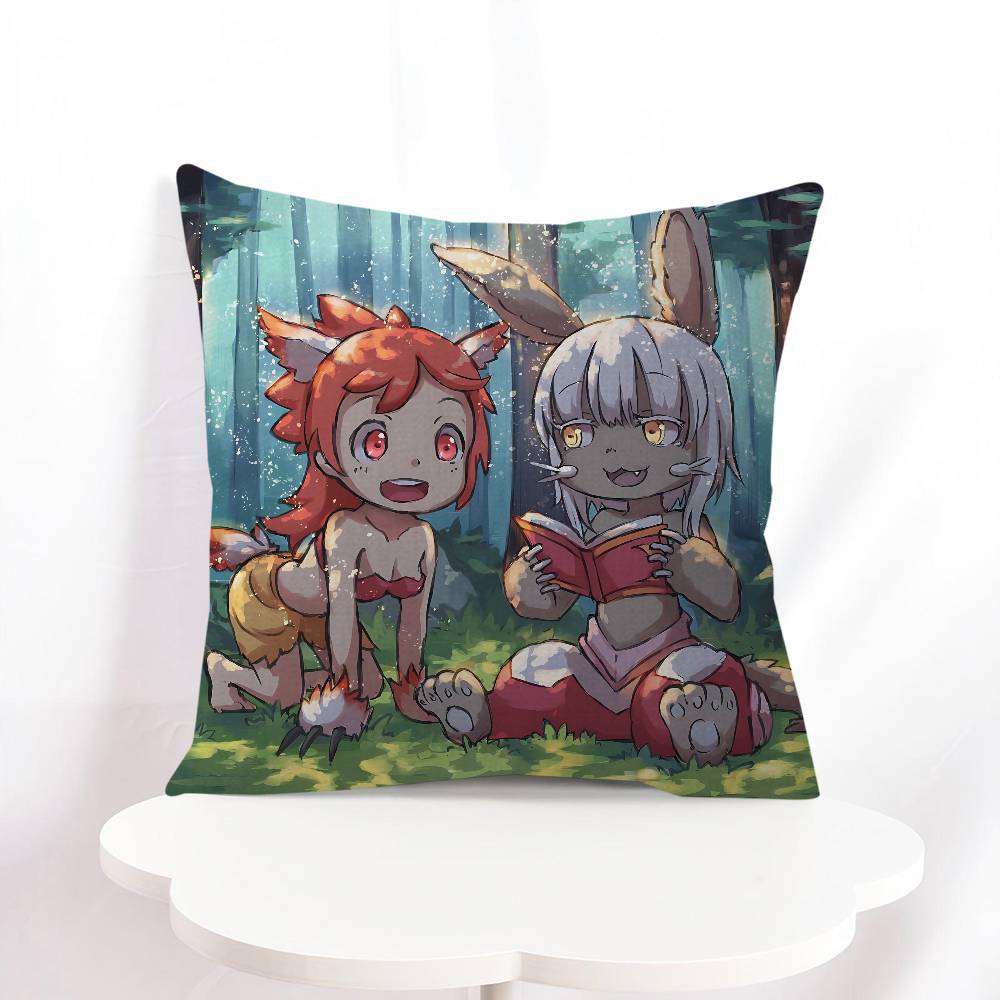 

N-Nanachi Cartoon Pillow Cover Design Cushion Cover Decor Holiday Decorati 16x16Inch
