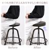 Shinnwa Round Bar Stool Round Stool Stool Kitchen Chair Round Chair Elastic Easy to Round Stool Cushion Diameter Brown Cushion, Cover, Cushion,