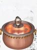Pure copper thickened restaurant single hot pot one person shabu mutton small copper pot