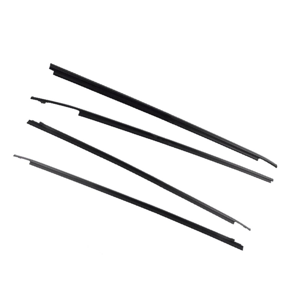 4pcs Car Door Window Glass Sealing Weather Strip for Toyota Sequoia 2008-2020