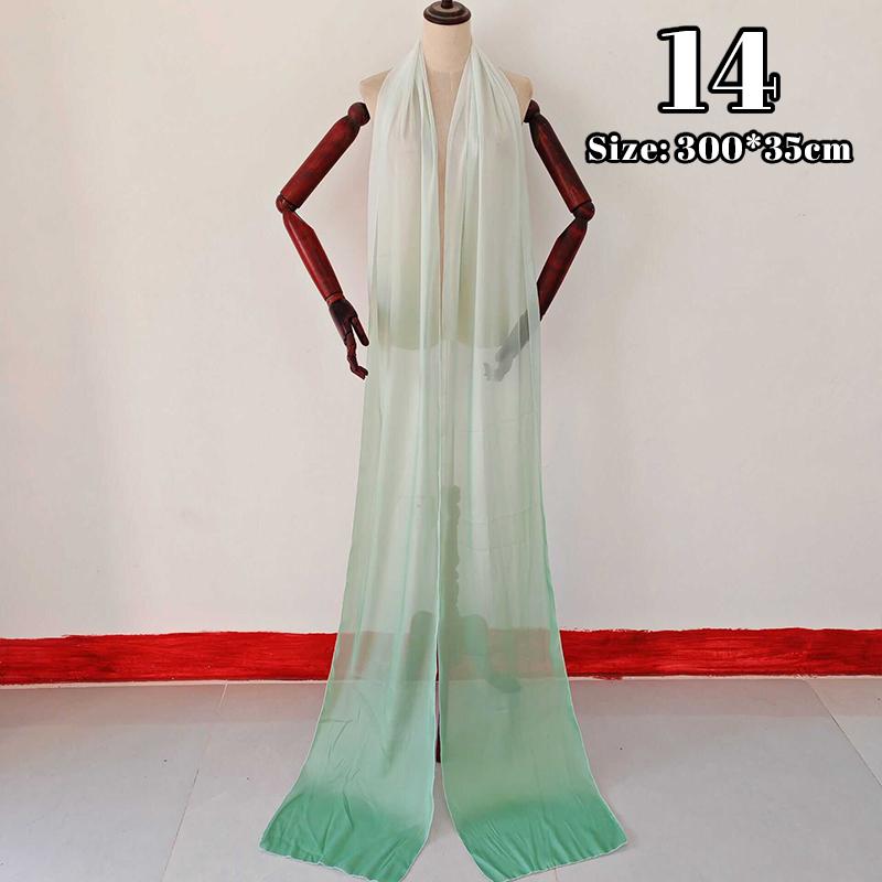 

Classic Chiffon Chinese Ancient Dance Ribbon Ethereal Traditional Hanfu Long Shawl China Style Opera Costume Streamer Shawl New as show