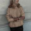 Women's Fashion Sequin Long Sleeved T-Shirt Round Neck Striped Pullover Top