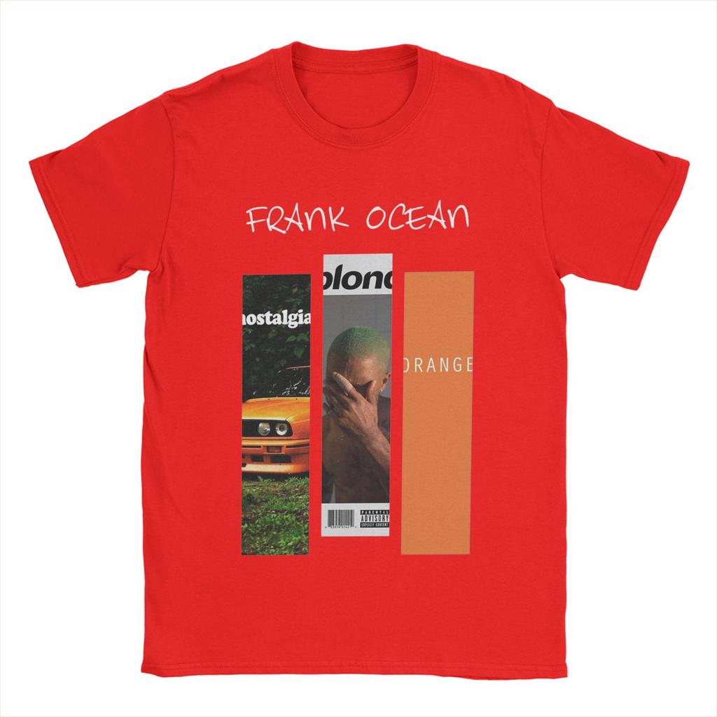 Franks Oceans Albums T-shirt voor Heren Nieuwigheid 100% Katoen T-shirts O-hals Korte Mouw T-shirts Plus Size Kleding