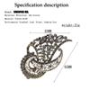 Fashion Floral Grey Stone Brooch Ladies Antique Gold Color Crystal Lapel Scarf Pin Jewelry Wholesale